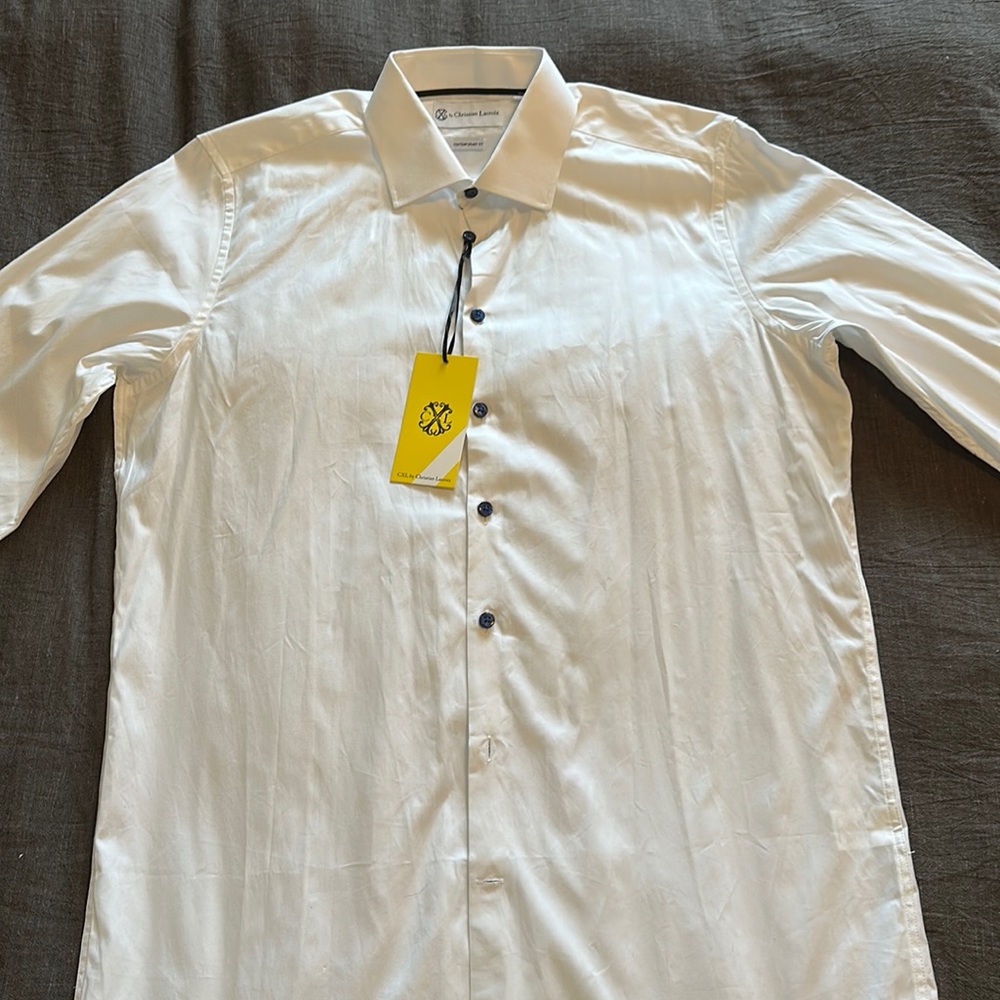 Men's dress shirt by Cristian Lacroix. Size M.